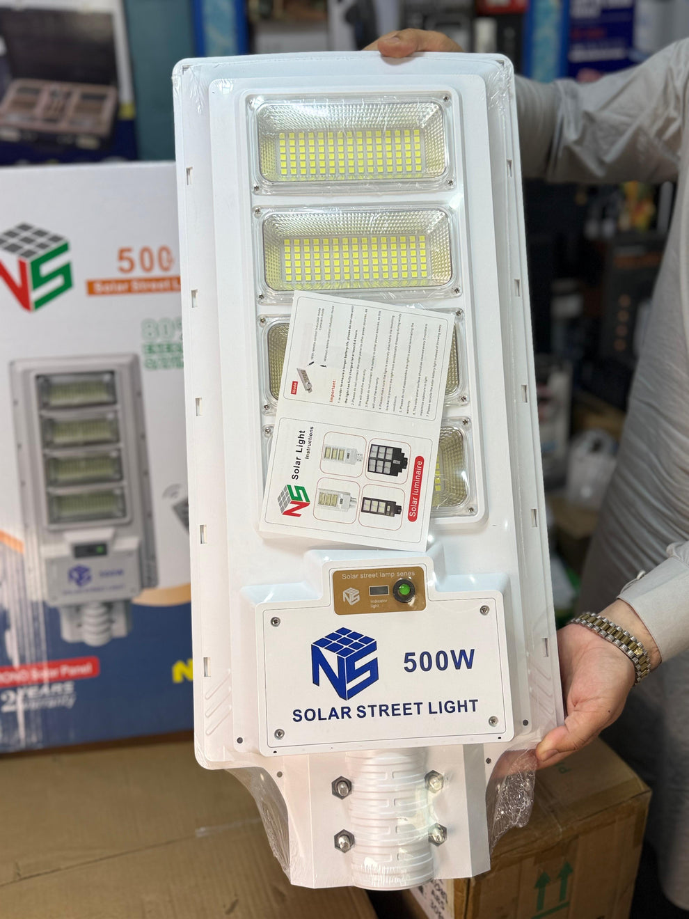 Rechargeable Solar street light 400w & 500w