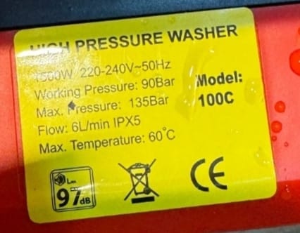 High pressure washer. Model100C