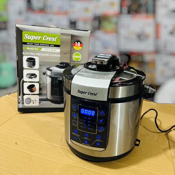 super crest electric pressure cooker Sct 3006