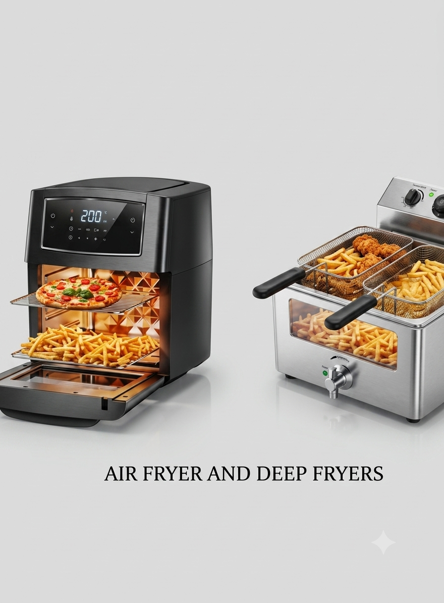 AIR FRYER AND DEEP FRYERS