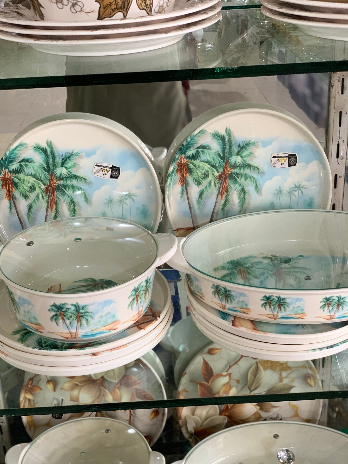 77 PCS DINNER SET DOUBLE GLAZED