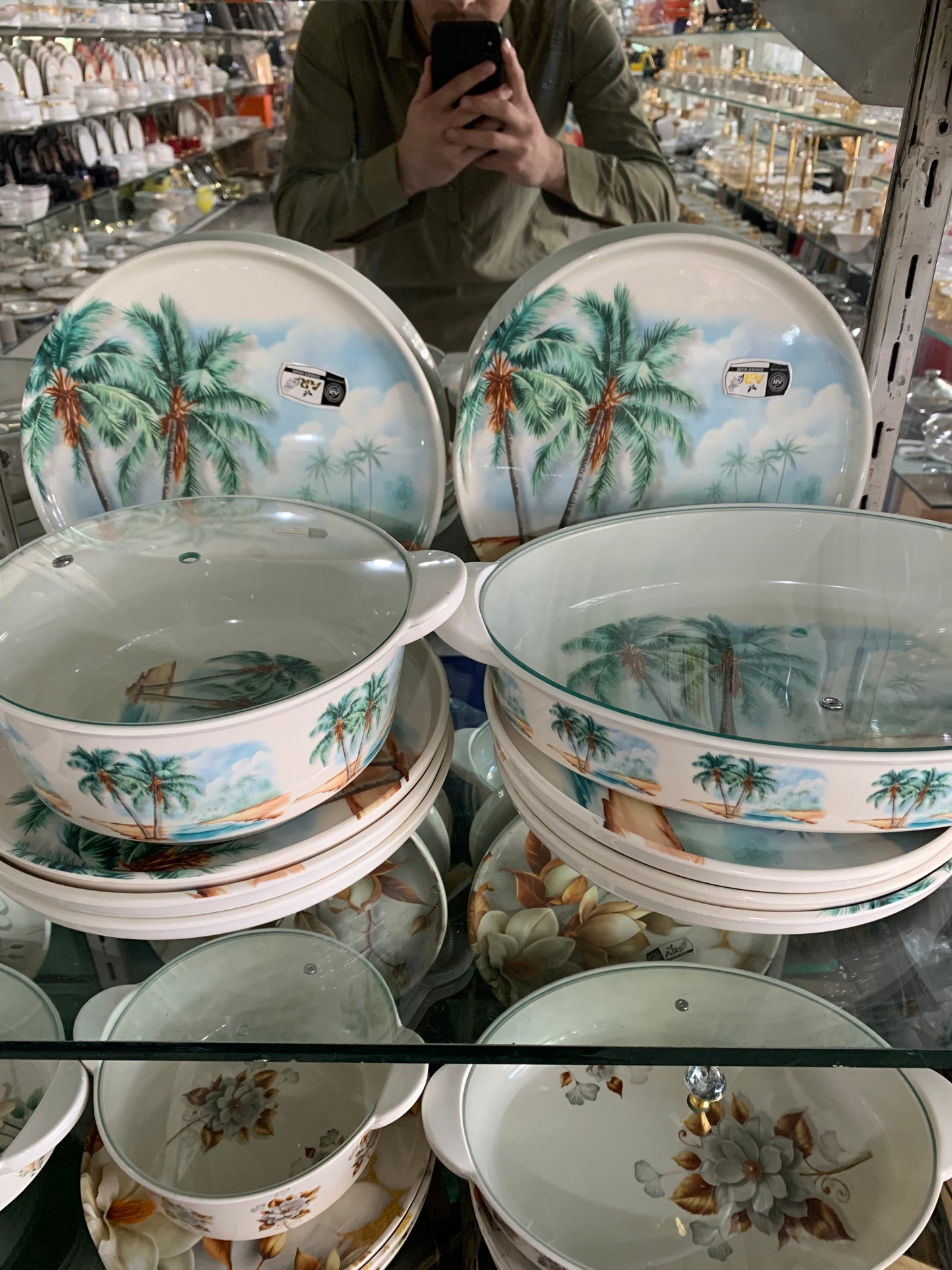 77 PCS DINNER SET DOUBLE GLAZED