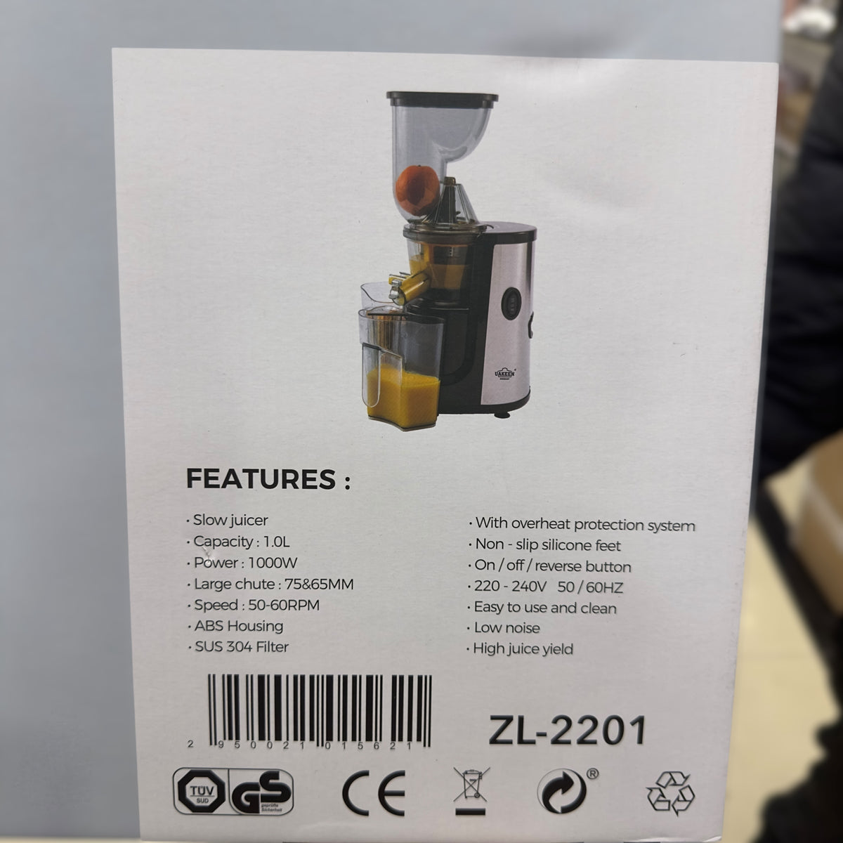 Uakeen Slow Juicer ZL-2201