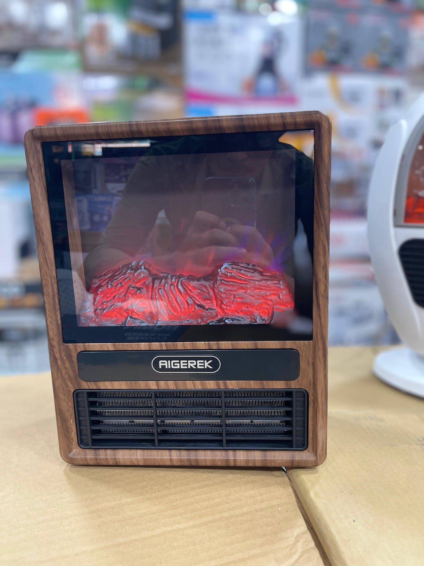 Aigerek 3D Fireplace Electric Heater