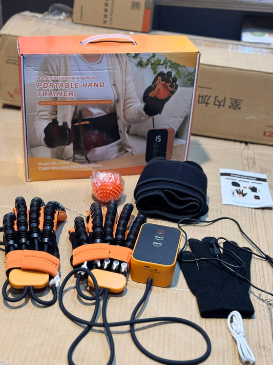 Portable hand triner meshine.   Double hand