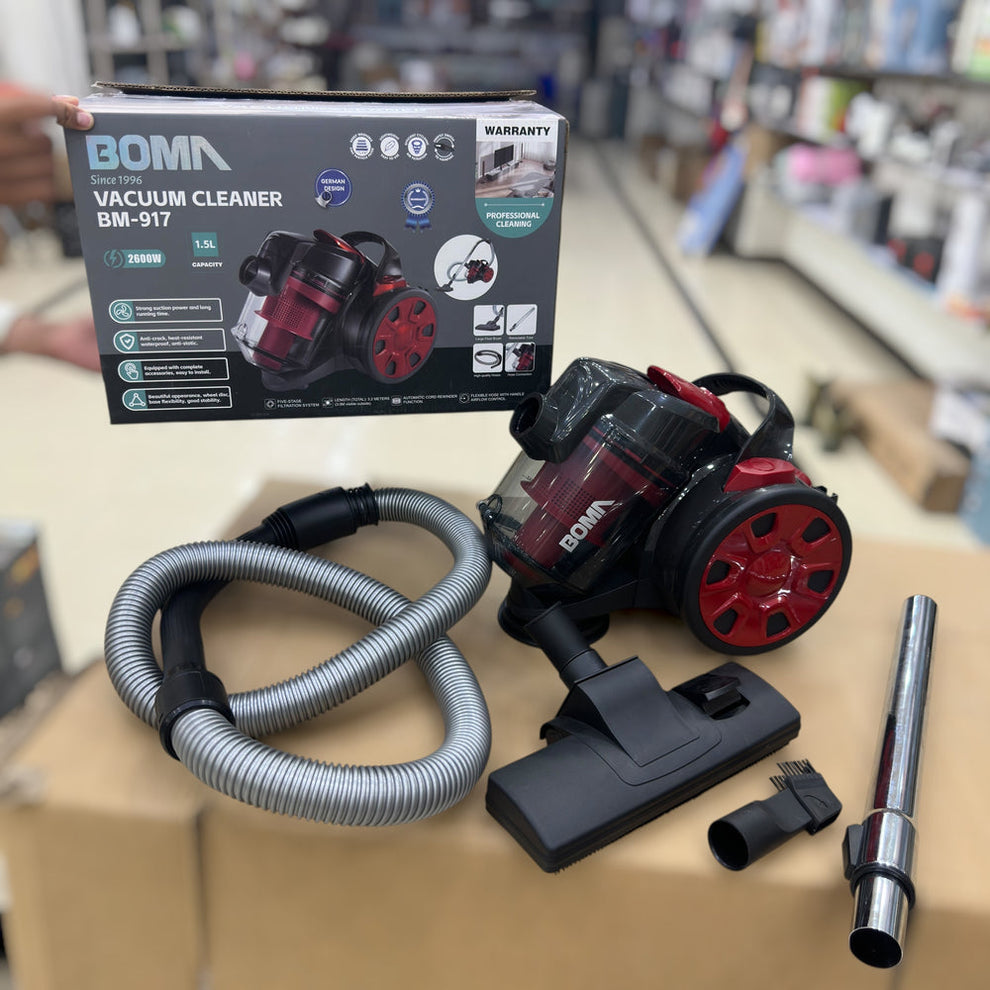 BOMA

BOMA BM-917 Vacuum Cleaner - 2600W, 1.5L, Five-Stage Filtration