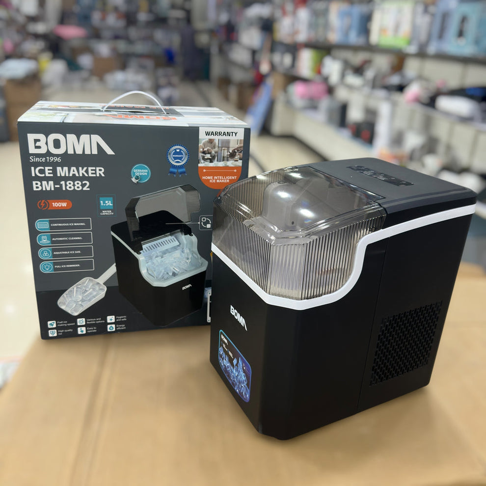 BOMA BM-1882 Home Intelligent Ice Maker - 100W, 1.5L, Continuous Ice Making