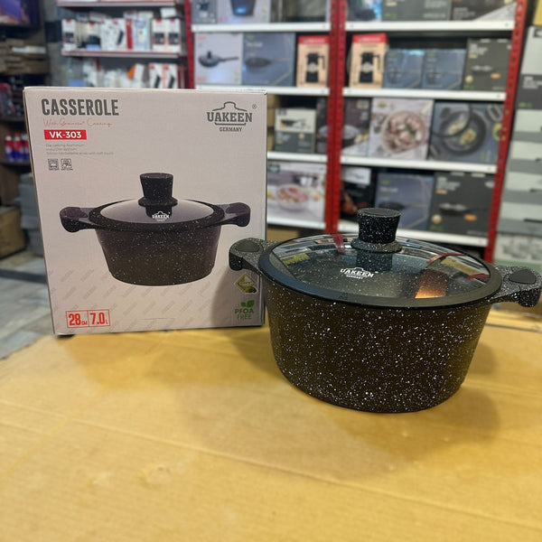 Uakeen Germany Die-Cast Aluminum Casserole 28cm VK-1303