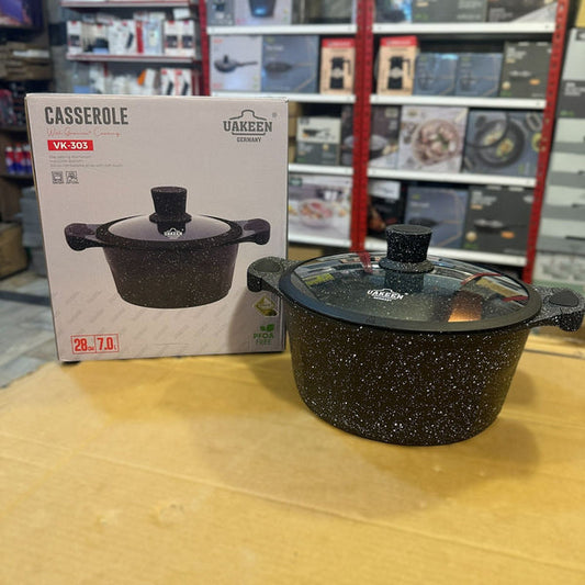 Uakeen Germany Die-Cast Aluminum Casserole 28cm VK-1303