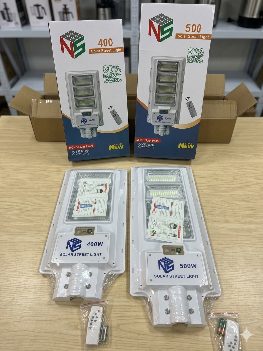 Rechargeable Solar street light 400w & 500w