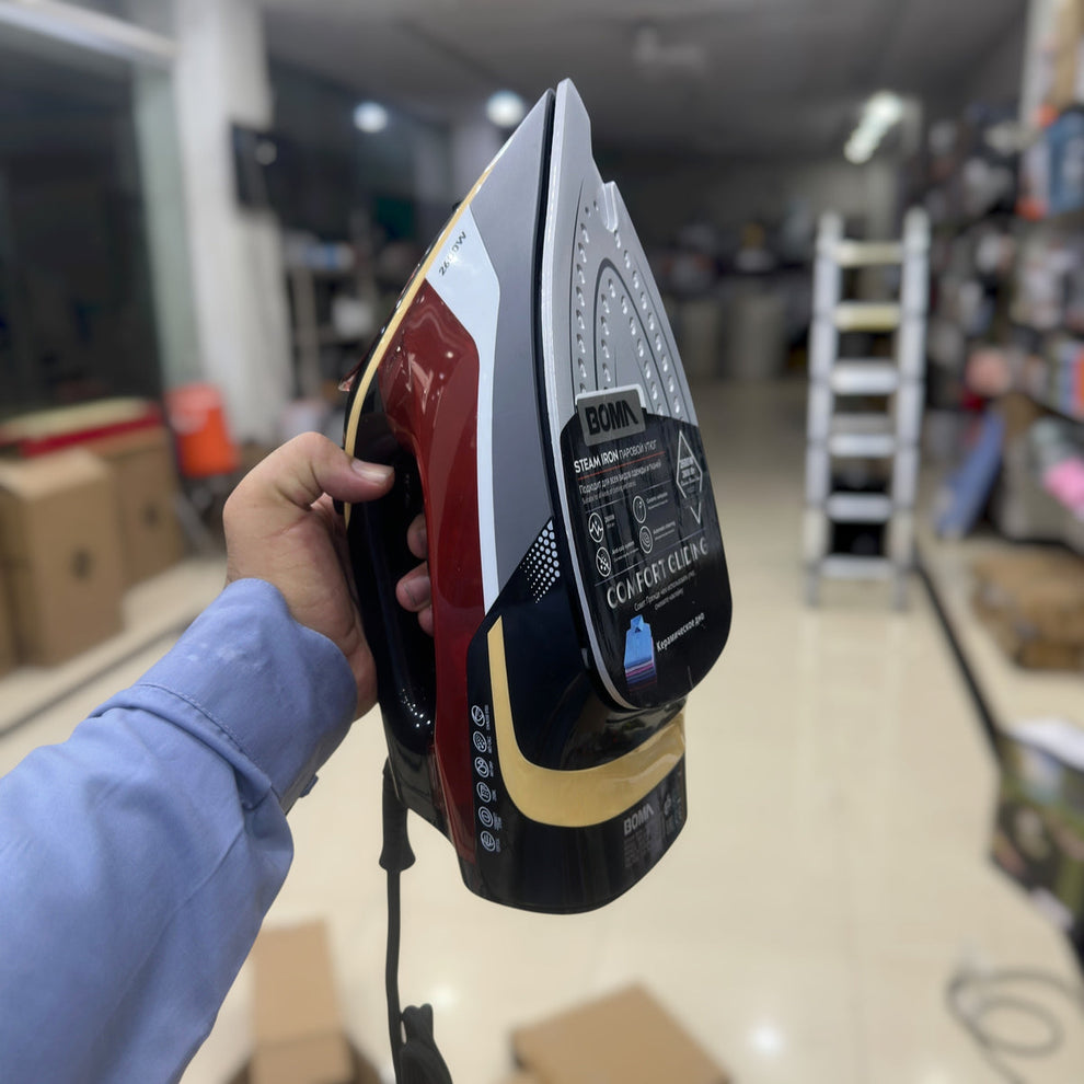 BOMA

BOMA BM-6035 Electric Steam Iron - 2600W, Dry/Spray/Burst/Vertical Steam Function