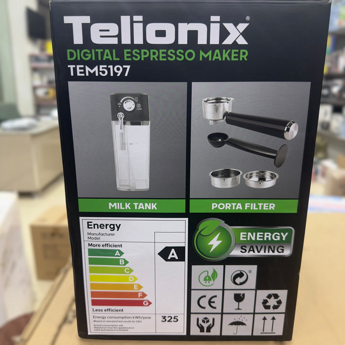 Telionix Digital Espresso,Latte & Cappuccino Maker￼
