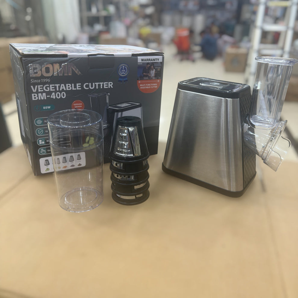 BOMA BM-400 5-in-1 Vegetable Cutter - Stainless Steel Slicer, Grater & Chopper