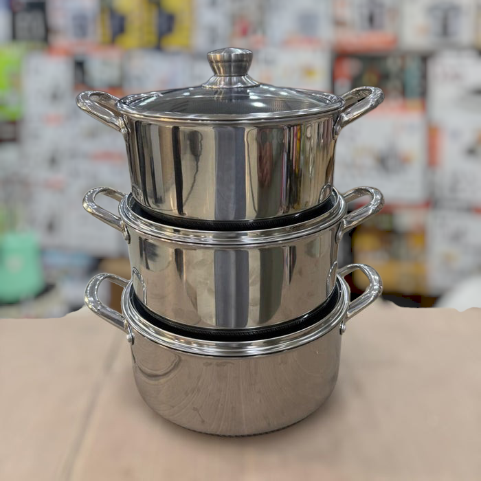 6pcs Deep Laser Coated Set Size = 28 to 32cm