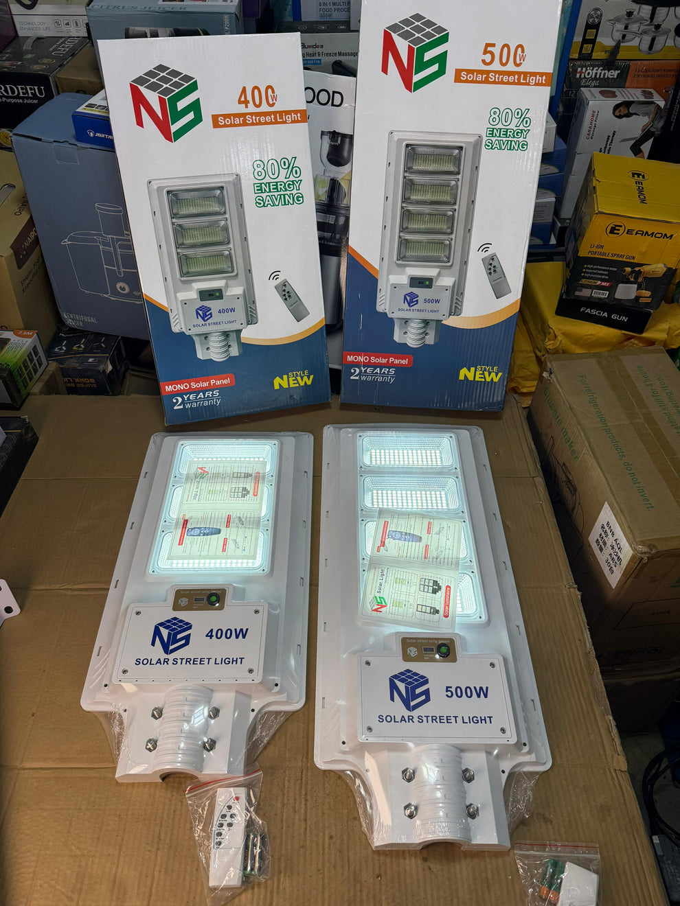Rechargeable Solar street light 400w & 500w