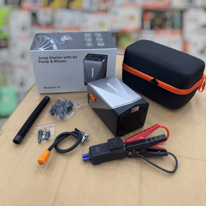 6 in 1 jump starter with air pump & blower GF01