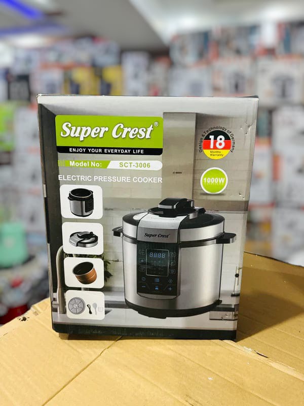 super crest electric pressure cooker Sct 3006