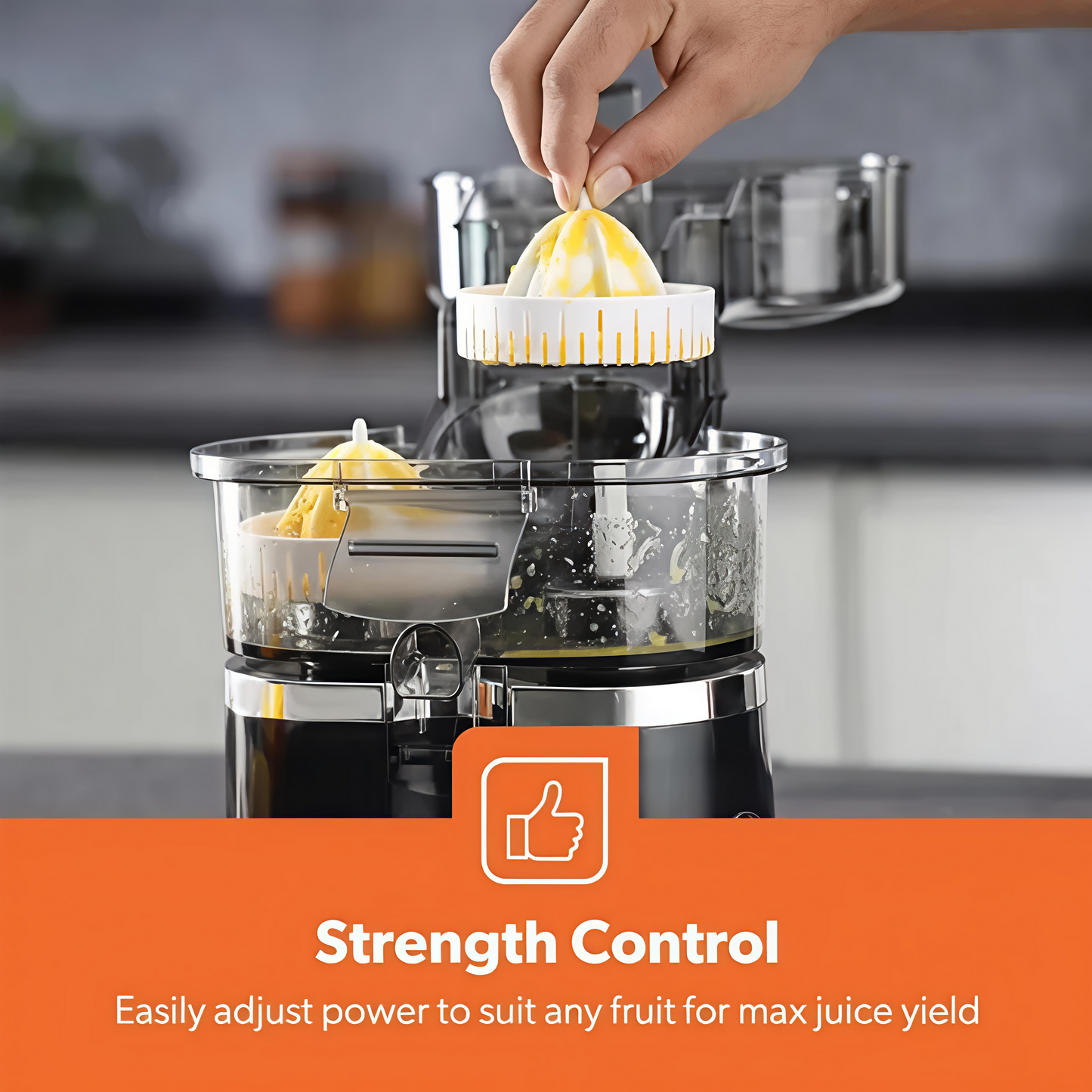 Geepas Double Squeezer Citrus Juicer Red 90W, GCJ5347