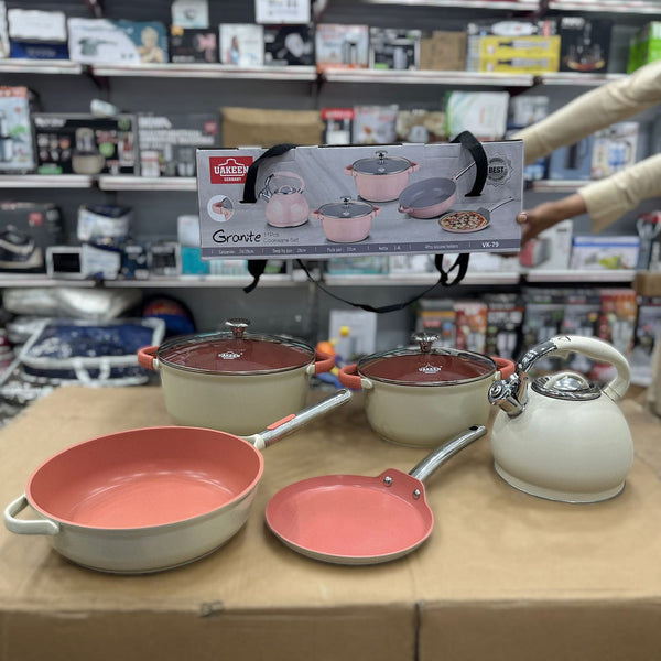 Uakeen Germany Induction Die-Cast Granite Cookware Set 11pcs VK-79